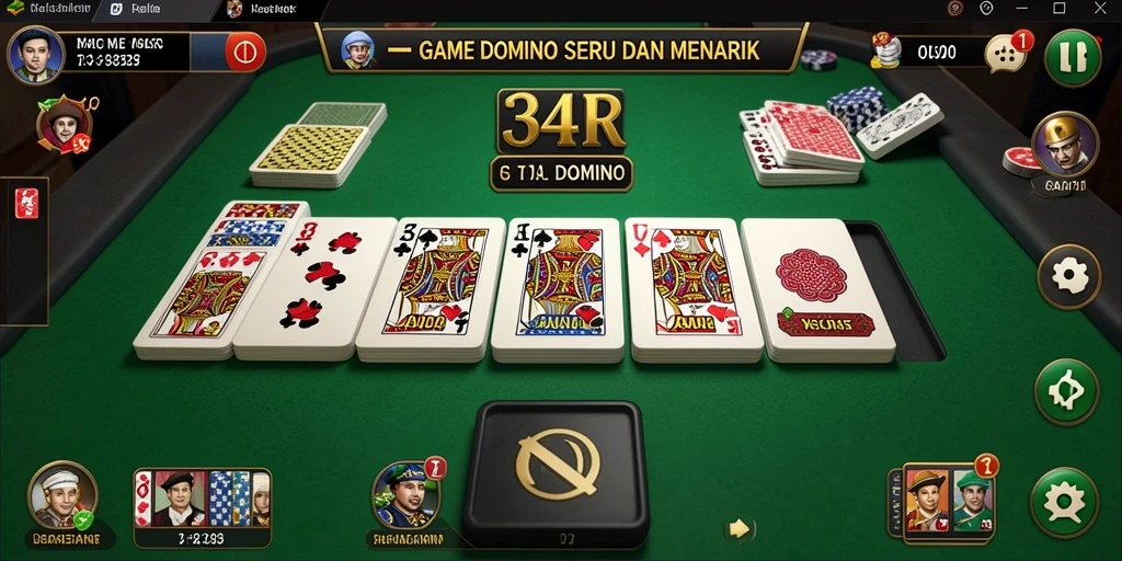 Screenshot gameplay Domino yang menarik dan seru.