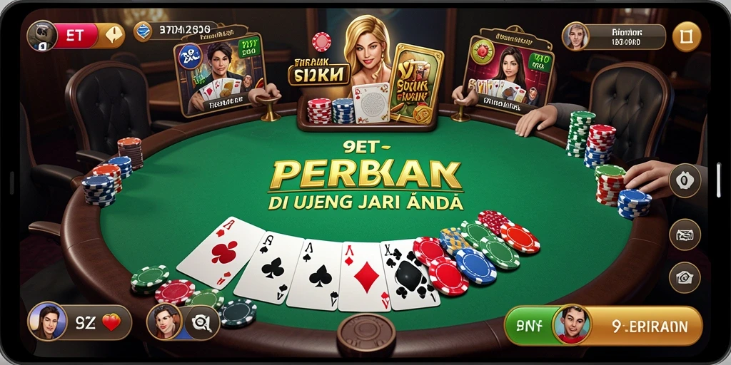 Screenshot gameplay Poker menampilkan aksi dan strategi seru.