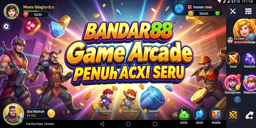 Tampilan menakjubkan dari gameplay arcade BANDAR88.