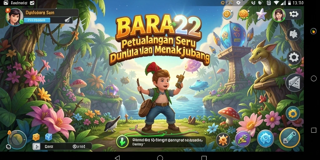 Screenshot gameplay BARA22 yang menampilkan suasana petualangan yang menegangkan.