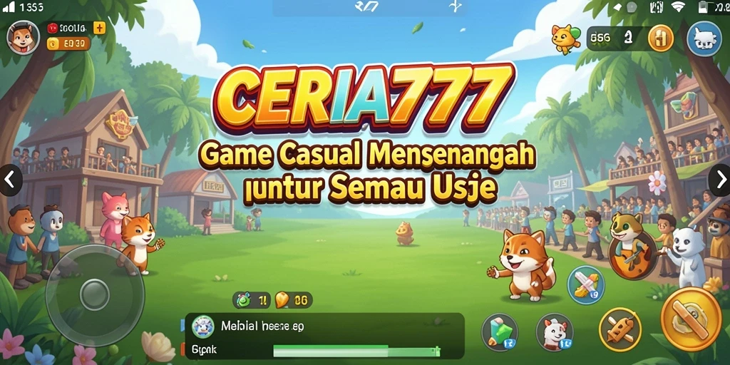 Tampilan gameplay CERIA777 yang ceria dan menawan.