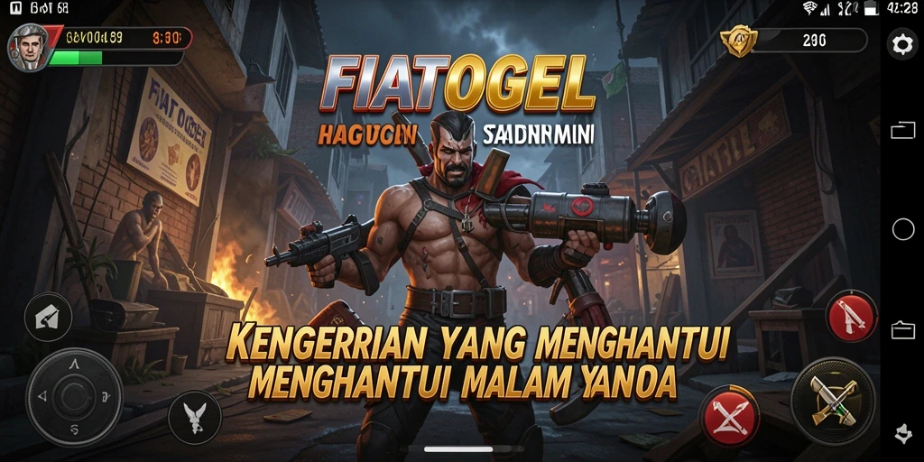 Screenshot menampilkan momen menegangkan di dalam permainan FIATOGEL.