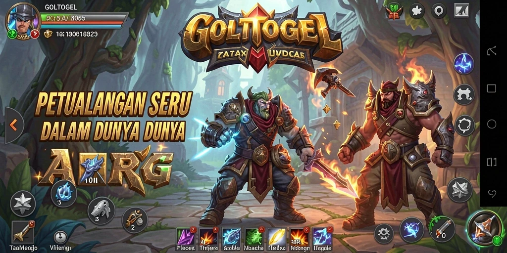 Gameplay GOLTOGEL yang mendebarkan dan penuh aksi.