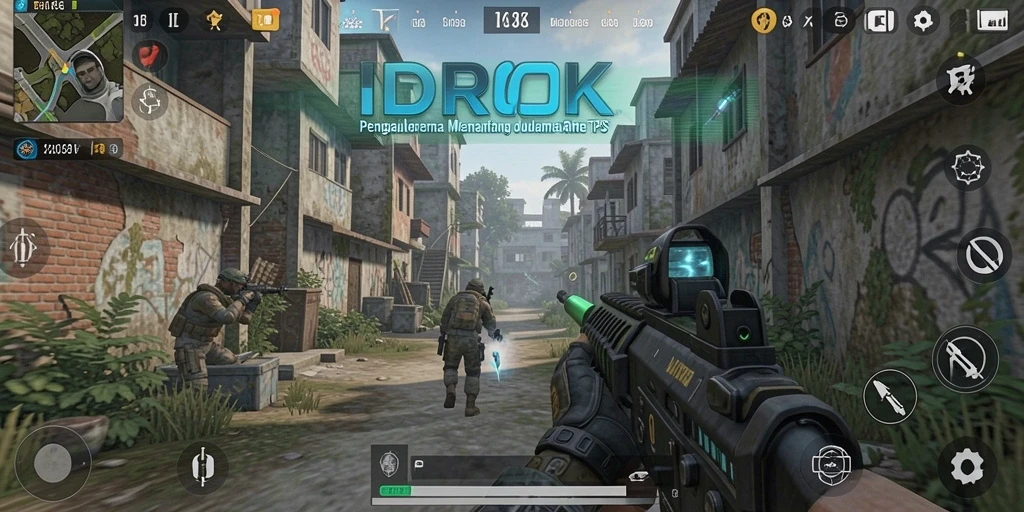 Skrinsut gameplay IDROK dengan aksi menegangkan di battlefield.