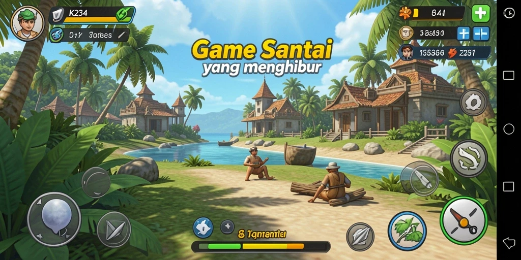 Tangkapan layar K234 yang menunjukkan keseruan gameplay Casual.