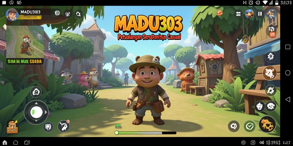 Tampilan gameplay MADU303 yang penuh warna dan menarik.