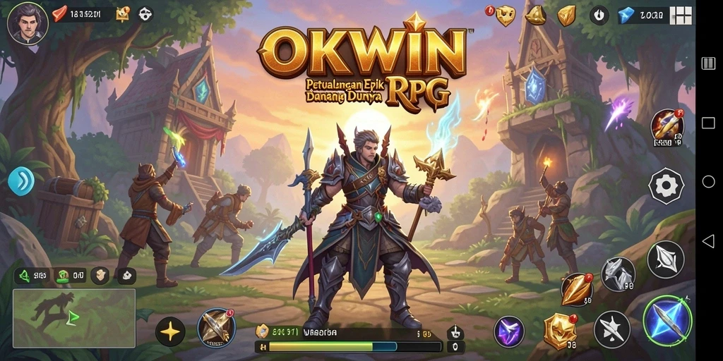 Tampilan gameplay RPG yang memukau dan penuh petualangan.