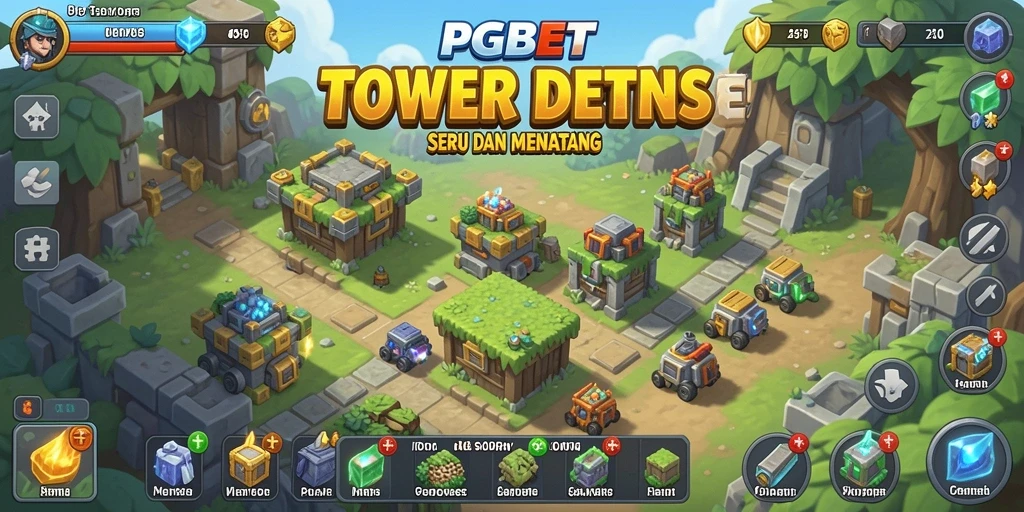 Tampilan gameplay PGBET yang menegangkan dalam Tower Defense.