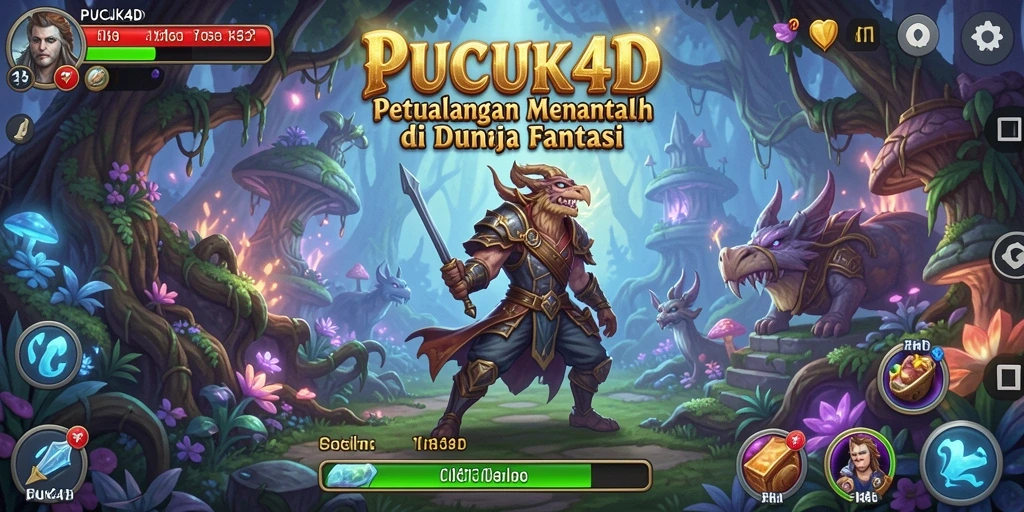 Tampilan gameplay menakjubkan dari PUCUK4D menampilkan petualangan seru di dunia fantasi.