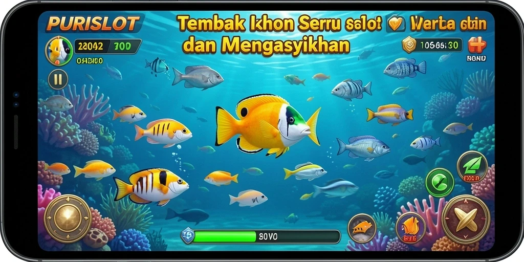 Tampilan gameplay seru saat menangkap ikan di PURISLOT.
