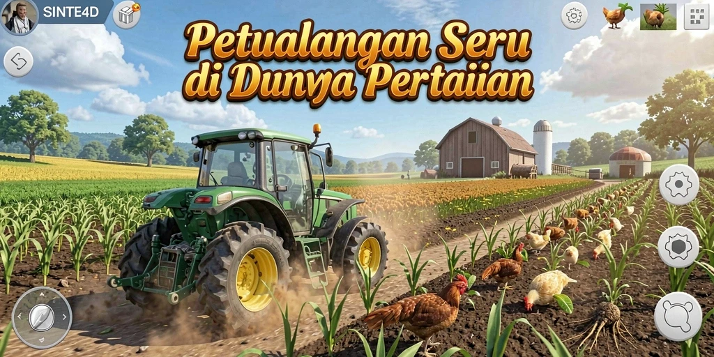 Tangkapan layaknya gameplay seru dari dunia pertanian.