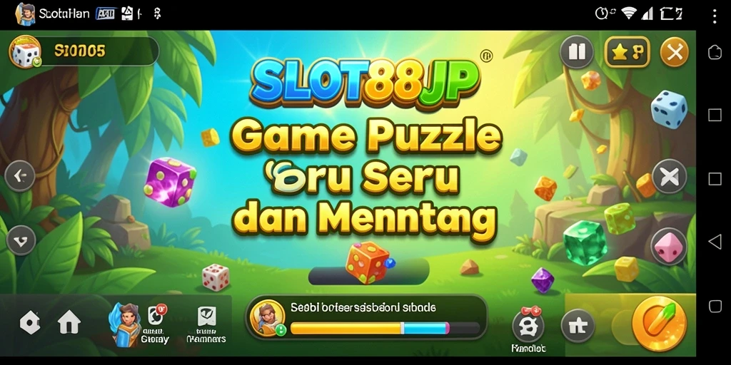 Tampilan gameplay menantang dalam SLOT88JP dengan berbagai puzzle yang menarik.