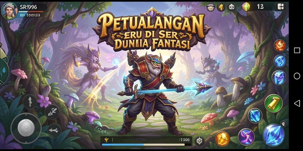 Tampilan gameplay SR996 yang penuh aksi dan petualangan RPG.