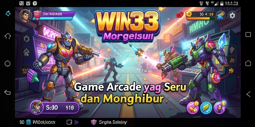 Tampilan gameplay menarik pada WIN33, menunjukkan keseruan Arcade.